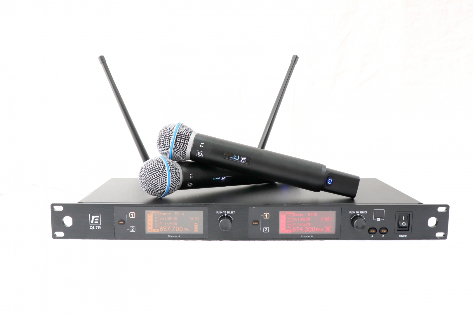 RFIntell QL7R/T1-A 651,800-683,400 МГц 2-канальная радиосистема с 2-мя ручными микрофонами в Боре