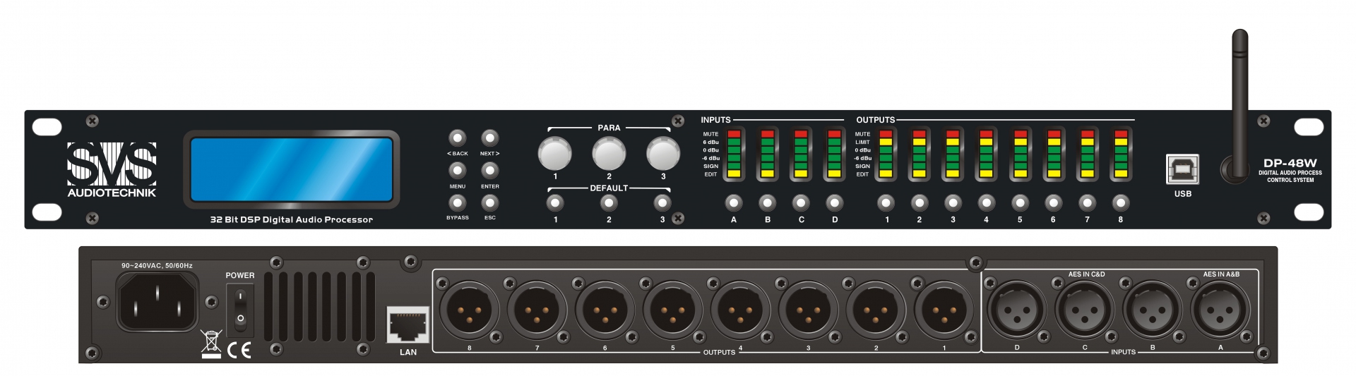 SVS Audiotechnik DP-48W Цифровой процессор: 4 входа 8 выходов в Боре