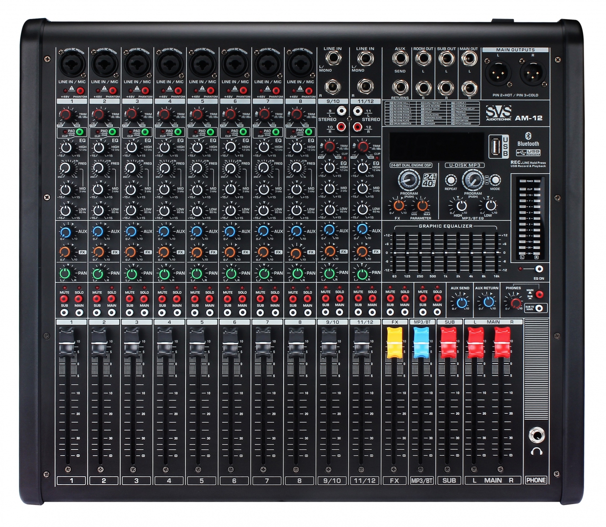SVS Audiotechnik mixers AM-12 Микшерный пульт аналоговый, 12-канальный в Боре