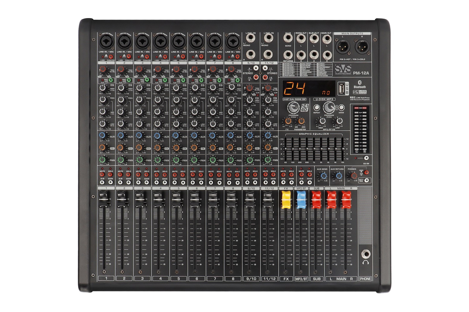 SVS Audiotechnik mixers PM-12A Активный аналоговый микшерный пульт, 12-канальный в Боре